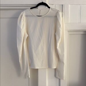MTS Cream Long Sleeve Blouse